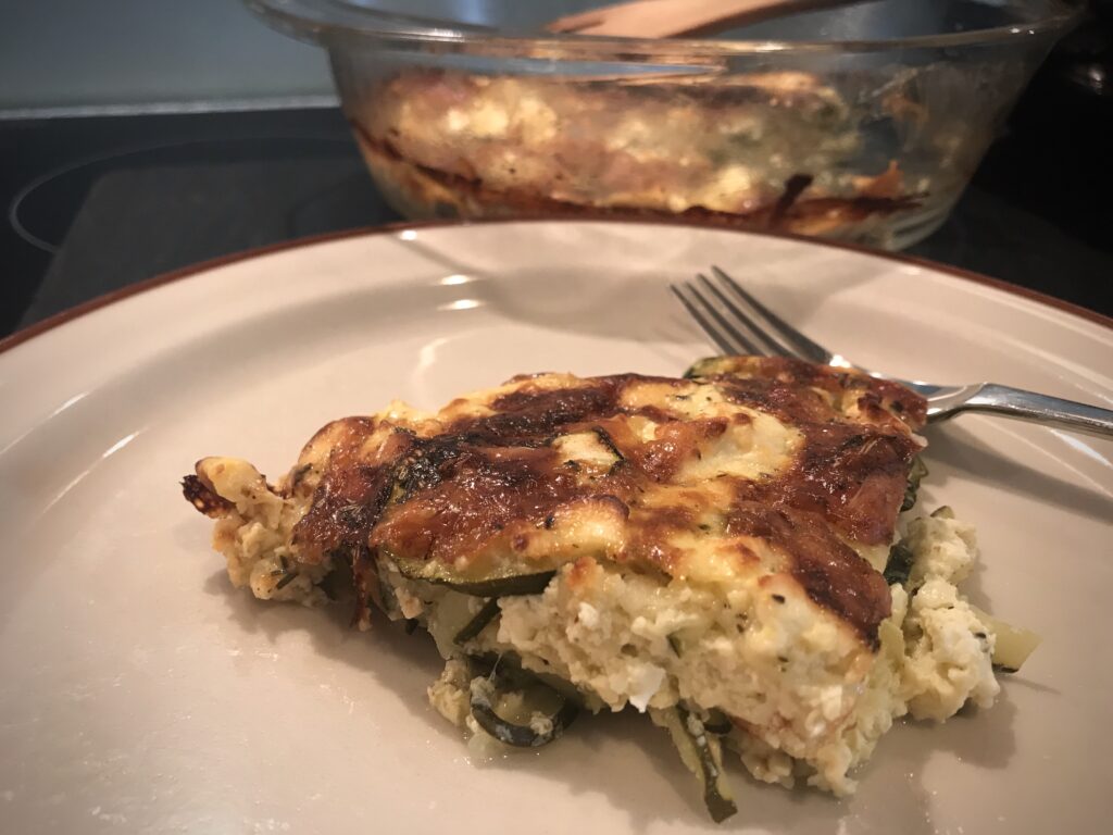 Zucchini Auflauf mit Schafskäse · EVÖ